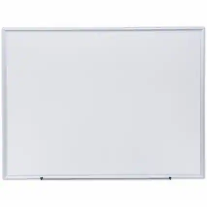 Front. Universal - Deluxe Melamine Dry Erase Board, 48 x 36" , White Surface, Satin Aluminum Frame" - 48 x 36.