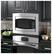 Front Standard. GE - 30" Trim Kit for Select Microwaves - Stainless-Steel.