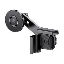 Digipower - 2-in-1 Magnetic & Spring-Loaded Phone Holder for Tesla Model 3 & Model Y with Adjustable Arm - Black