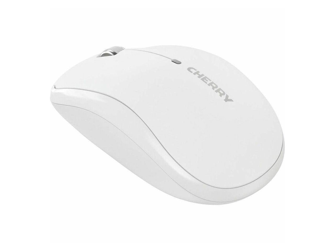 Alt View 2. CHERRY - CHERRY MW 2200 Compact Wireless Laptop Mouse - White, 3 Button, 1,300 dpi, Nano USB, Carrying Pouch - White.