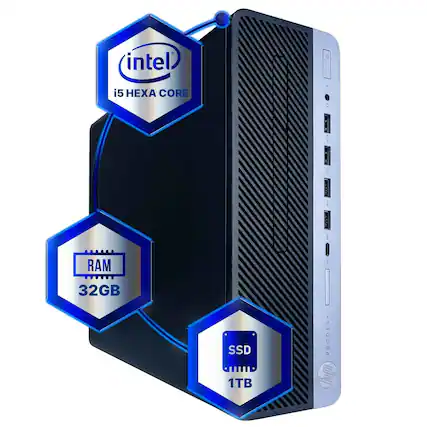 Intel i5 Hexa Core
RAM 32GB
SSD 1TB
ProDesk
