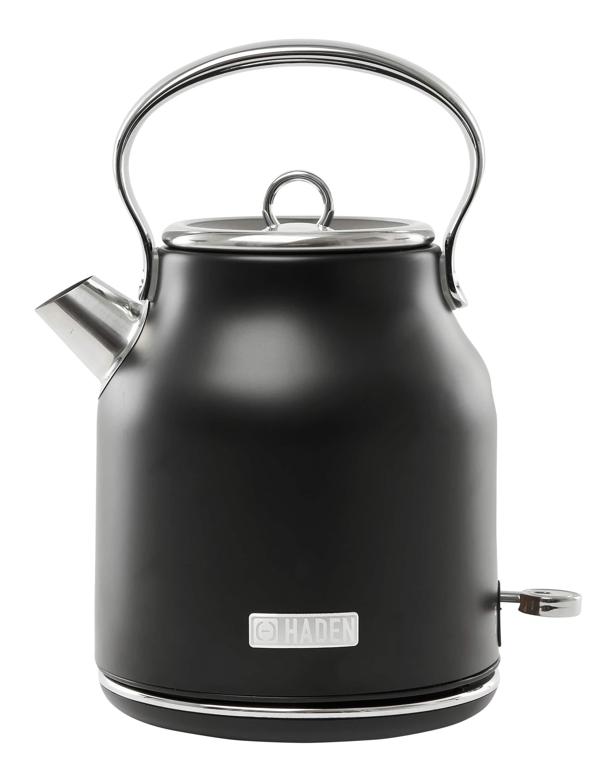 Front Zoom. Haden - Heritage Electric Kettle - Black/Chrome.