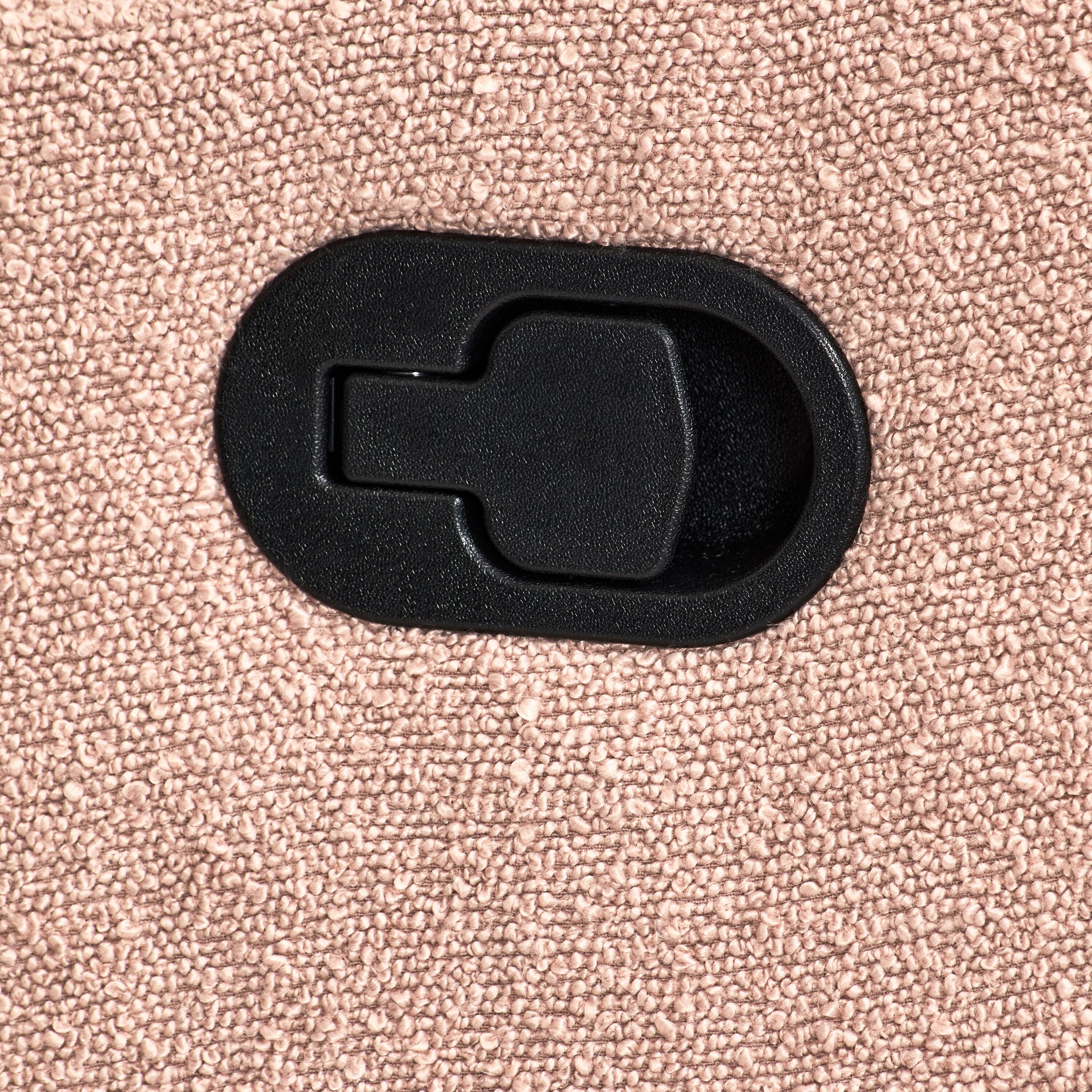 Alt View 6. CorLiving - Caillie Boucle Fabric Upholstered Contemporary Glider Recliner Chair - Pink.