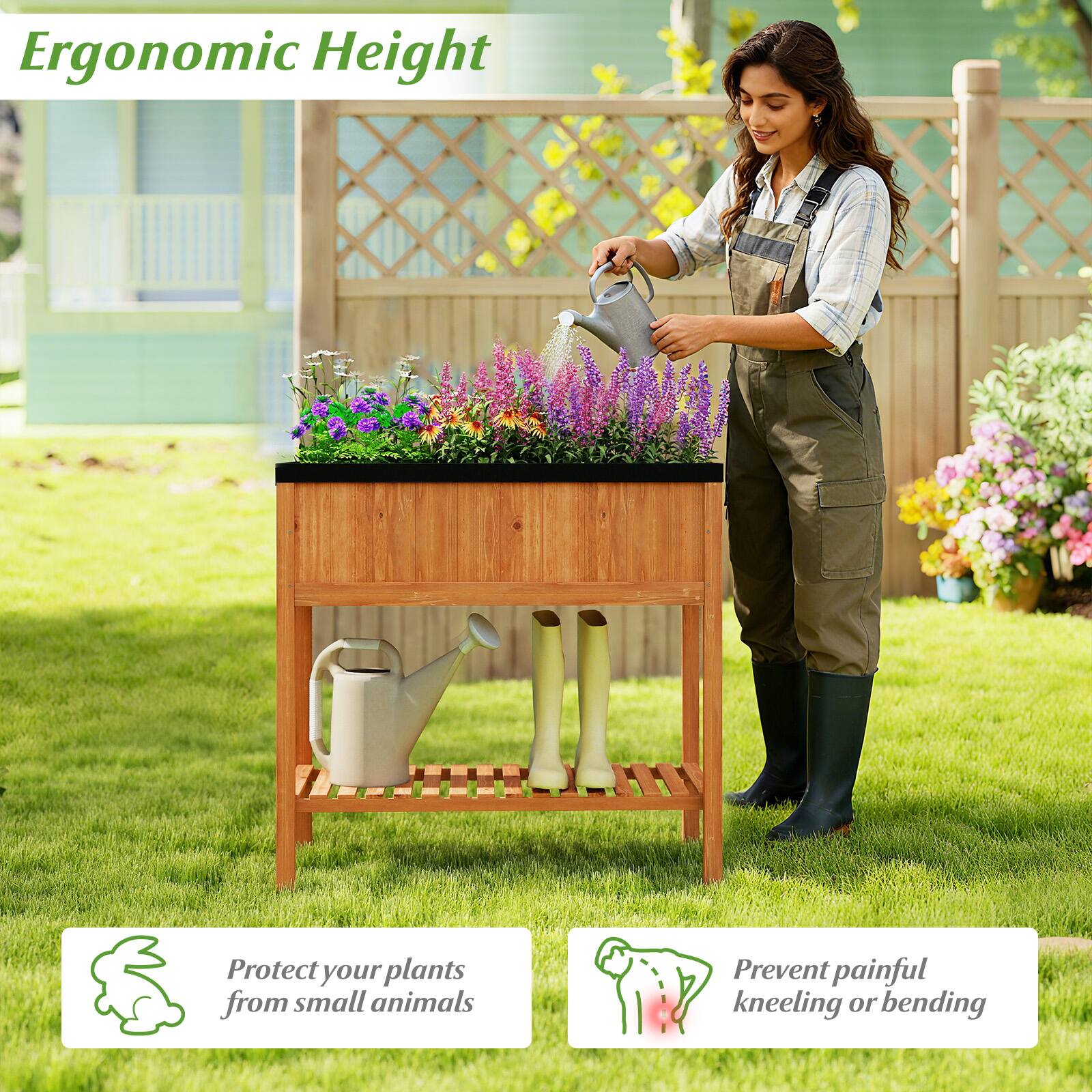 Ergonomic Height

Protect your plants from small animals

Prevent painful kneeling or bending