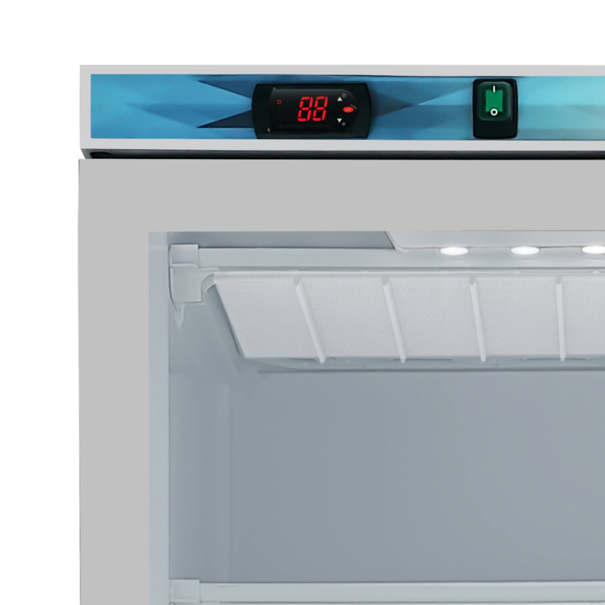 Alt View 6. Koolmore - 21 Cu. Ft. Commercial  Freezer with Glass Door in White - Manual Defrost (KM-FMD20WGD) - White.
