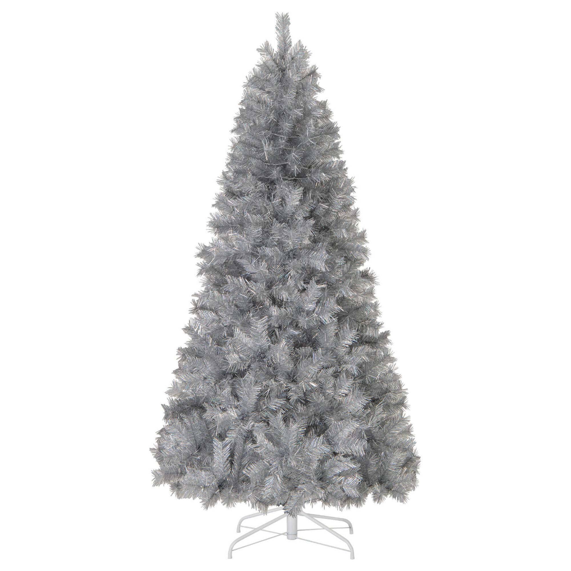 Alt View 9. Costway - Costway 7 FT Christmas Tree Artificial Xmas Tree with 807 Branch Tips 400 LED Lights - Silver.