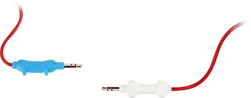 Front Standard. Griffin Technology - KaZoo 3' Dog/Bone Auxiliary Cable - Red/Blue.
