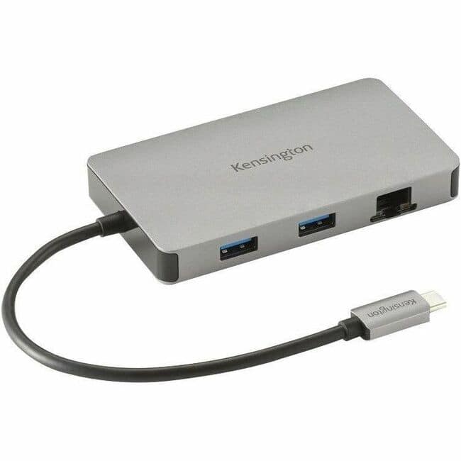 Kensington - UH1450P USB-C Mobile Dock - for Monitor, Notebook, Keyboard, Desktop PC, Smartphone, Mouse - USB Type C - 2