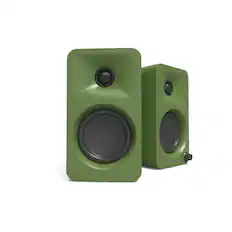 Front. Kanto - Kanto ORAMN 100W Powered Reference Desktop Computer Speakers with Bluetooth 5.0 and USB-C Input | Bi-Amplified | 100 H - Green.
