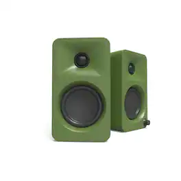 Kanto - ORAMN 100W Powered Reference Desktop Computer Speakers with Bluetooth 5.0 and USB-C Input | Bi-Amplified | 100 H - Green