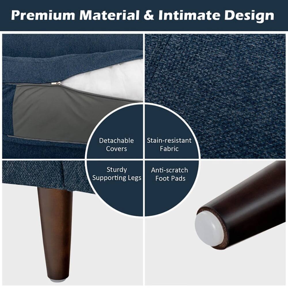 Premium Material & Intimate Design

- Detachable Covers
- Stain-resistant Fabric
- Sturdy Supporting Legs
- Anti-scratch Foot Pads