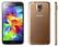Front Standard. Samsung - Galaxy S 5 4G Cell Phone (Unlocked) - Gold.