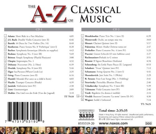  A to Z of Classical Music [CD]