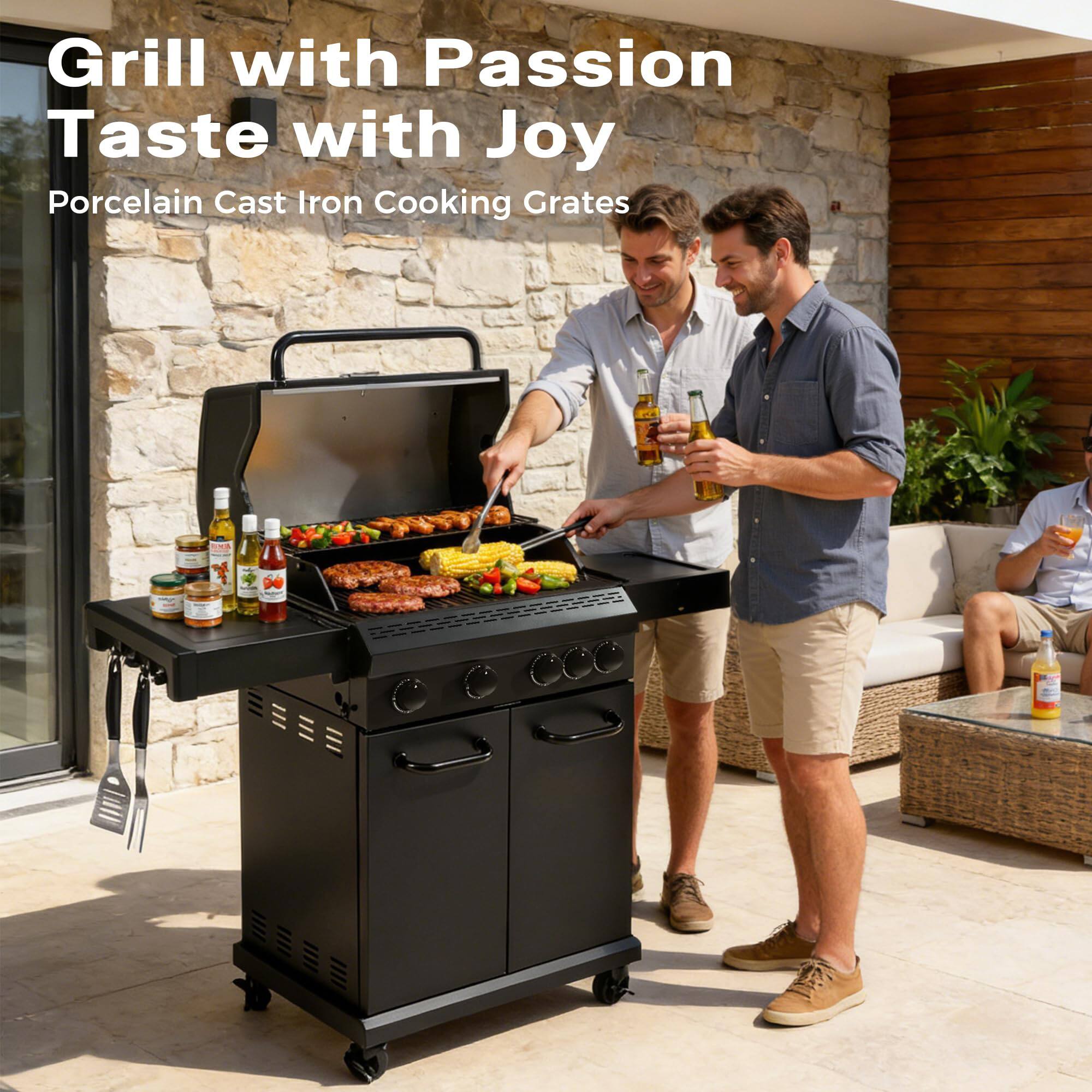 Grill with Passion  
Taste with Joy  

Porcelain Cast Iron Cooking Grates
