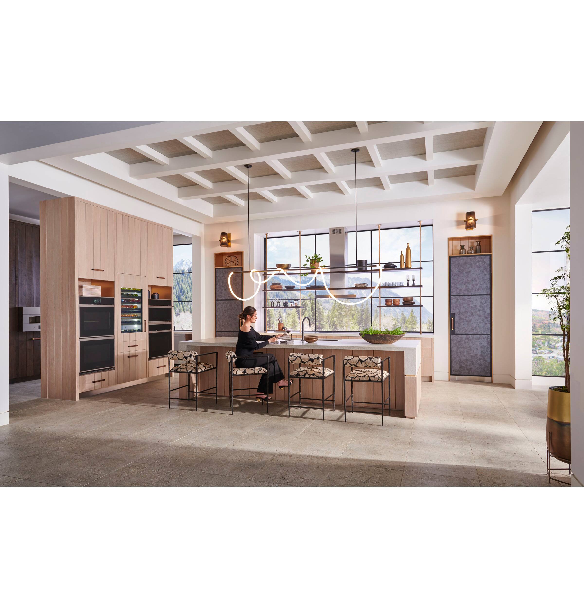 Alt View 28. Monogram - 106-Bottle Built-In Dual Zone Wine Cooler - Stainless Steel.