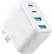 Front. Anker - Anker - Zolo GaN Wall Charger (50W, 4 Ports, 2 USB-C + 2 USB-A) - White - White.