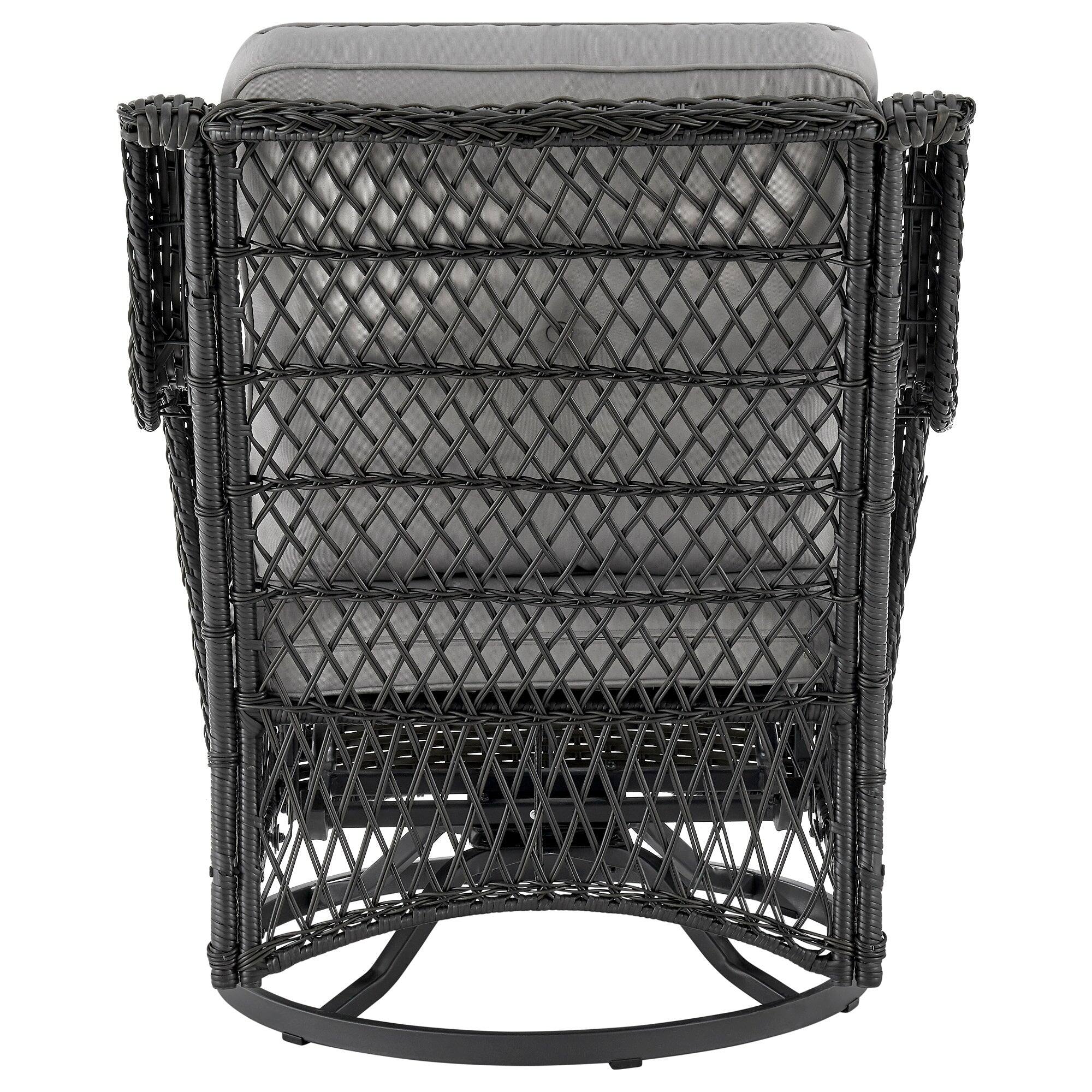 Alt View 6. Manhattan Comfort - Fruttuo Traditional 3-Piece Patio Conversation Set - Gray.