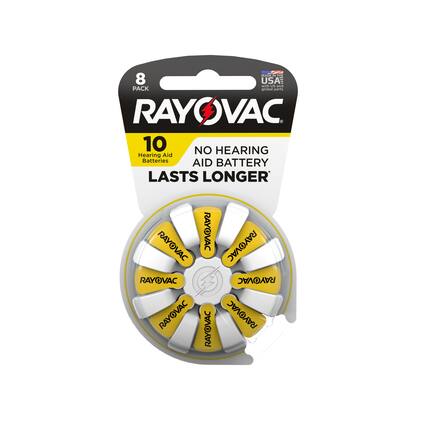 8 PACK
RAYOVAC
10 Hearing Aid Batteries
NO HEARING AID BATTERY LASTS LONGER
MADE IN THE USA
global parts
