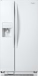 Front Zoom. Whirlpool - 21.2 Cu. Ft. Side-by-Side Refrigerator with Thru-the-Door Ice and Water - White.