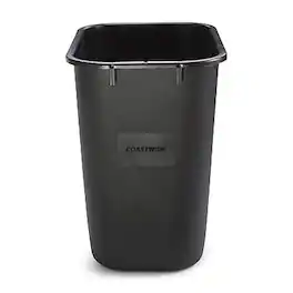 Coastwide Professional - Indoor Trash Can Without Lid Soft Molded Plastic, 3.5 Gallon - Black