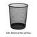 Alt View 14. Mind Reader - Mesh Trash Can, 16.65L (4.4 gal), Waste Paper Basket, Round, Office, Metal Mesh, 11.5"L x 11.5"W x 13.75"H - Black.