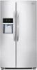 Frigidaire - Gallery 26.0 Cu. Ft. Frost-Free Side-by-Side Refrigerator with Thru-the-Door Ice and Water - Stainless Steel-Front_Standard 