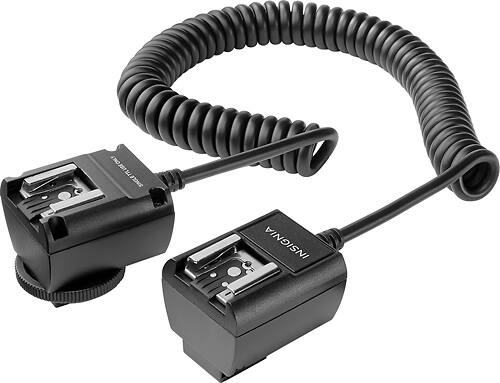 Insignia™ - TTL Off-Camera Sync Cord for Nikon - Black