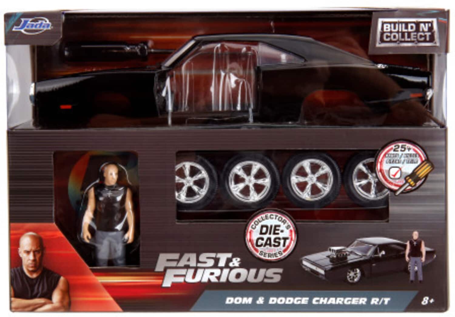 Jada Toys Fast & Furious 1 Build n' Collect 1:24 Dodge Charger R/T