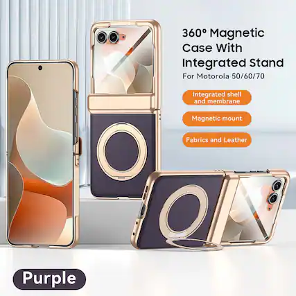 360° Magnetic Case With Integrated Stand
For Motorola 50/60/70
Integrated shell and membrane
Magnetic mount
Fabrics and Leather
Purple