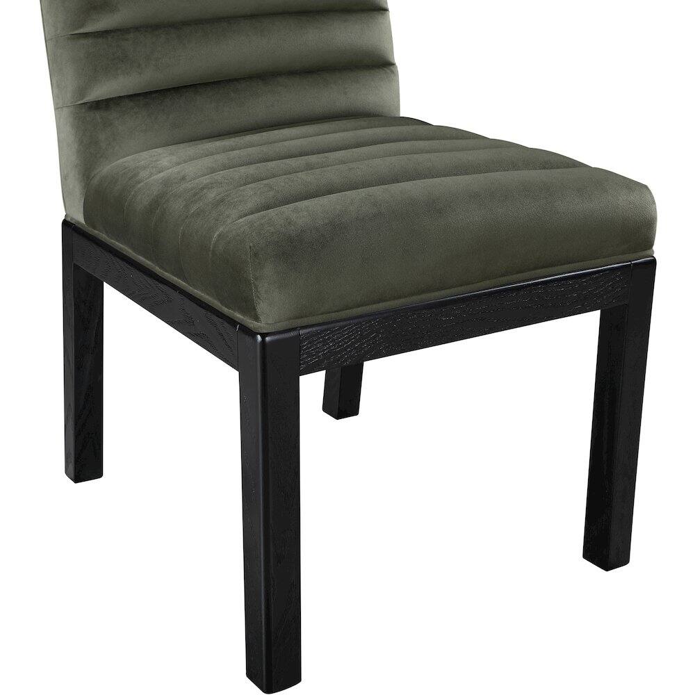 Alt View 4. Meridian Furniture - Evelyn Green Velvet Dining Chair - Green.