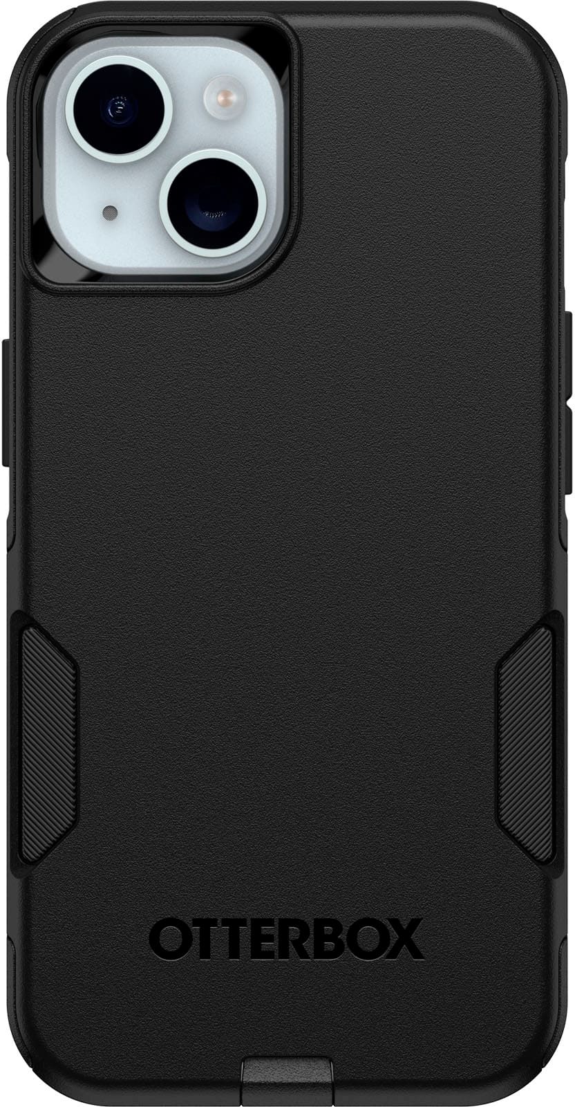 Front. OtterBox - Commuter Series Hard Shell for MagSafe for Apple iPhone 16e, Apple iPhone 15, Apple iPhone 14, and Apple iPhone 13 - Black.