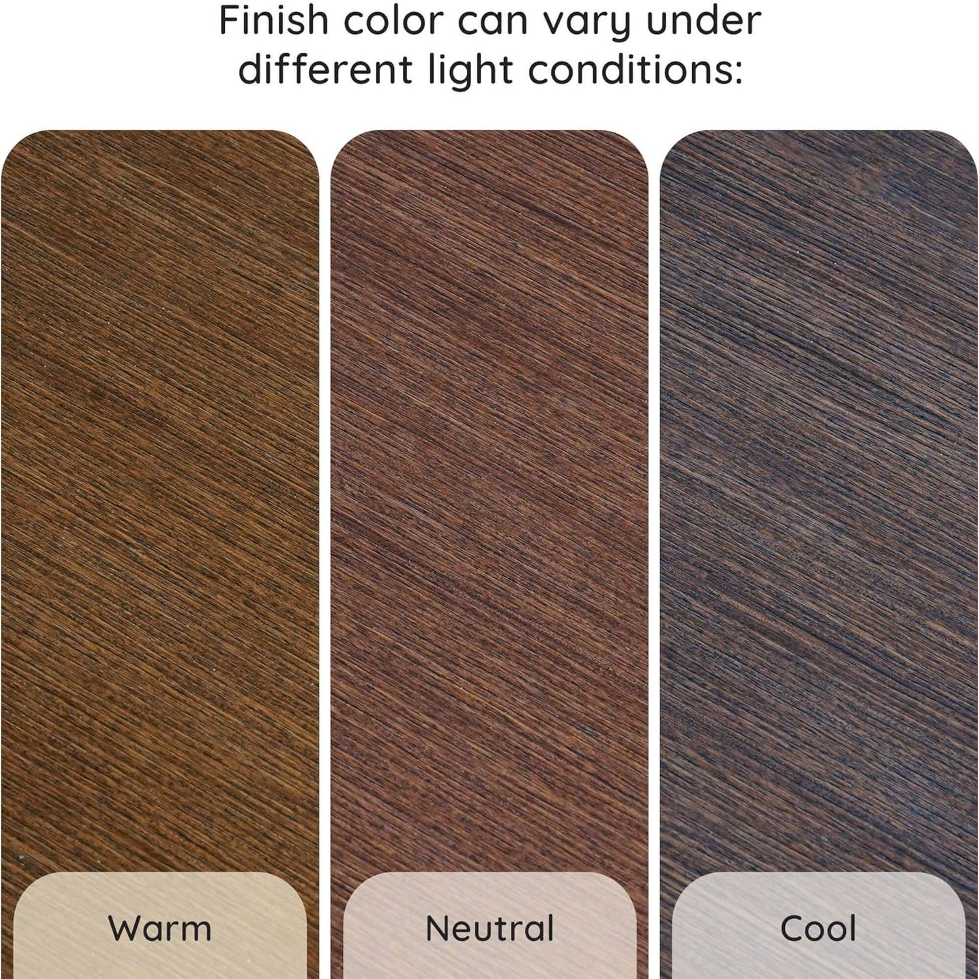Finish color can vary under different light conditions: Warm Neutral Cool