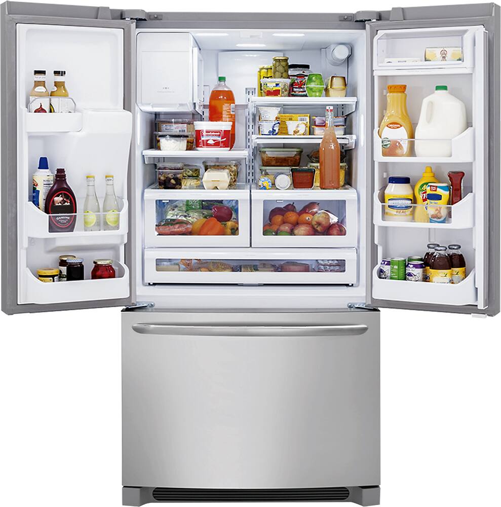Alt View 13. Frigidaire - Gallery 27.7 Cu. Ft. French Door Refrigerator with Thru-the-Door Ice and Water - Stainless Steel.
