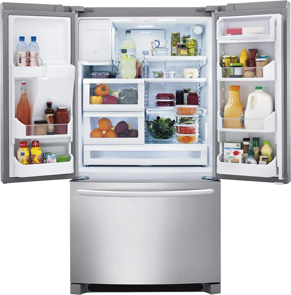 Alt View 15. Frigidaire - Gallery 27.7 Cu. Ft. French Door Refrigerator with Thru-the-Door Ice and Water - Stainless Steel.