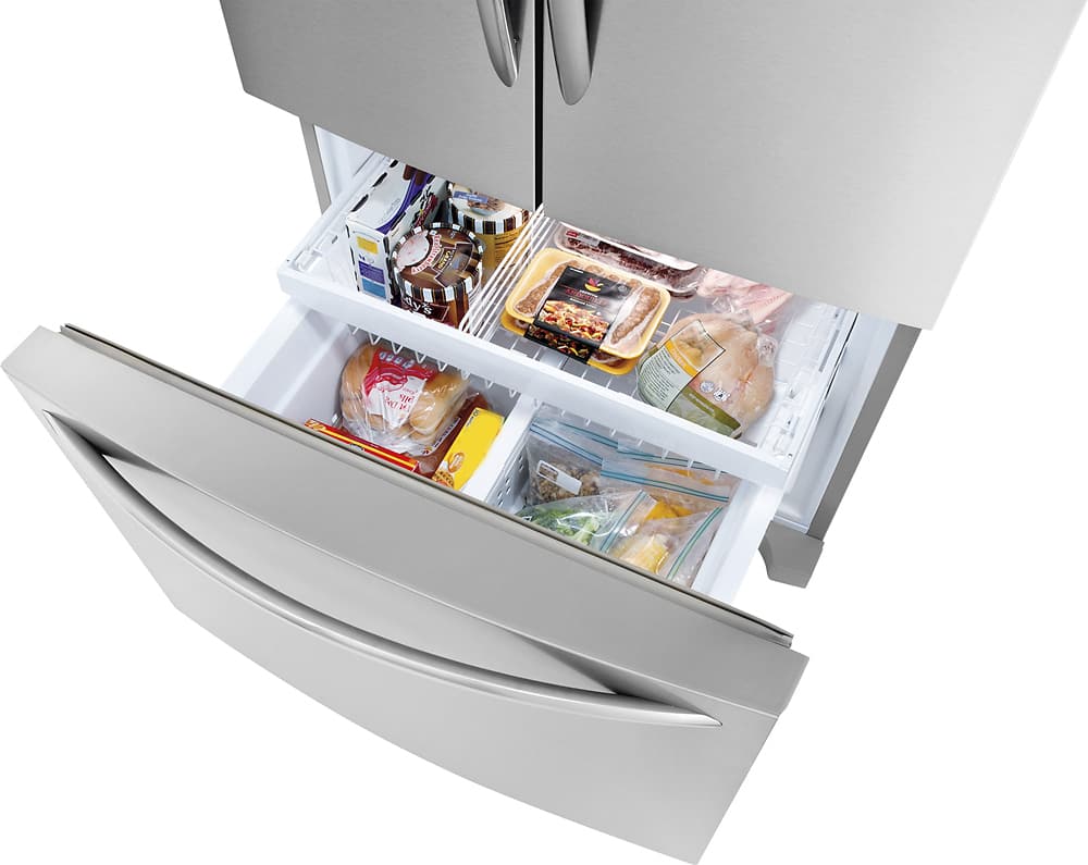 Alt View 17. Frigidaire - Gallery 27.7 Cu. Ft. French Door Refrigerator with Thru-the-Door Ice and Water - Stainless Steel.