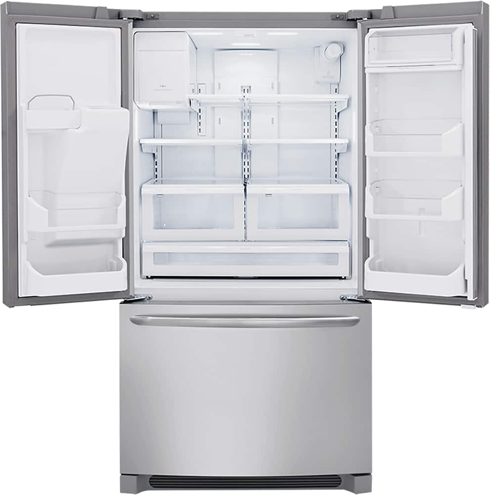 Alt View 2. Frigidaire - Gallery 27.7 Cu. Ft. French Door Refrigerator with Thru-the-Door Ice and Water - Stainless Steel.