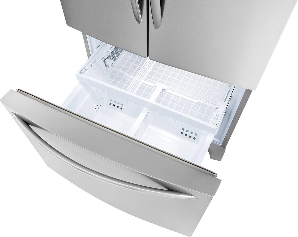 Alt View 3. Frigidaire - Gallery 27.7 Cu. Ft. French Door Refrigerator with Thru-the-Door Ice and Water - Stainless Steel.