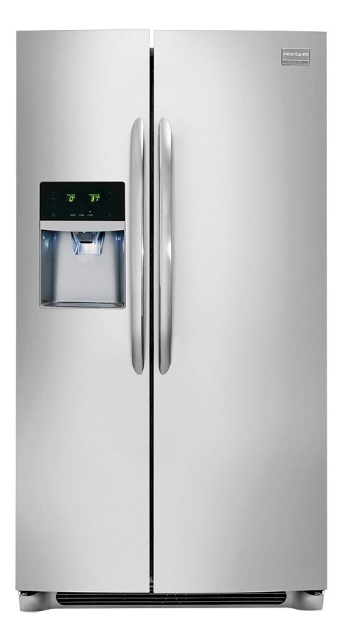  Frigidaire - Gallery 26.0 Cu. Ft. Frost-Free Side-by-Side Refrigerator with Thru-the-Door Ice and Water - Stainless steel