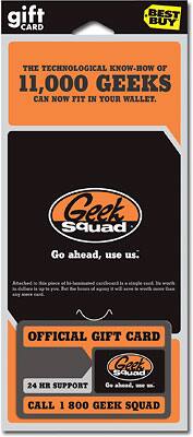 Front Large. Best Buy GC - $15 Geek Squad Gift Card.