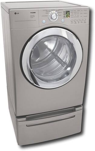 Angle Standard. LG - 7.3 Cu. Ft. 7-Cycle Extra-Large Capacity Gas Dryer - Titanium.