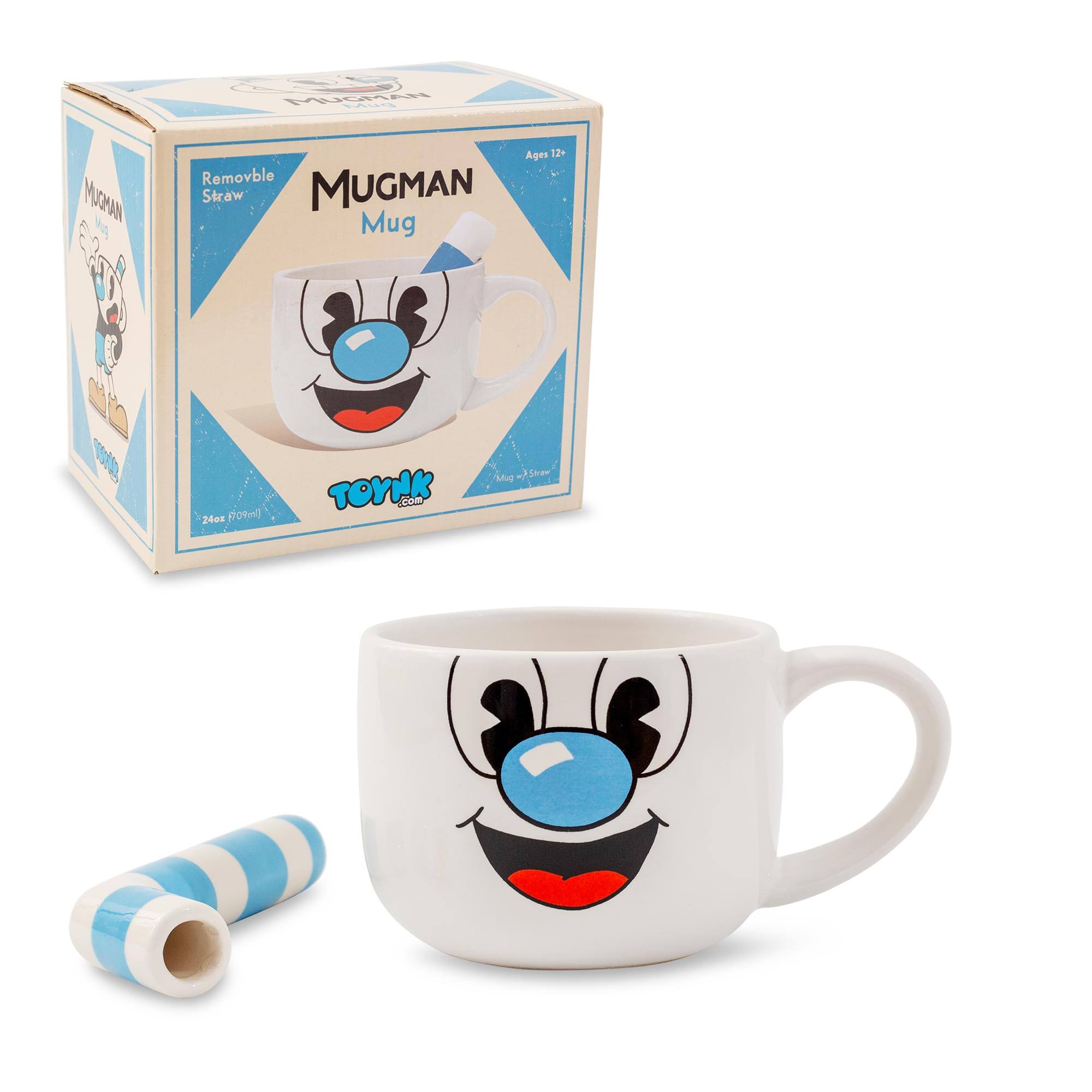 MUGMAN Mug  
Removable Straw  
Ages 12+  
24oz (709ml)  
TOYnK.com