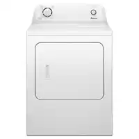 Amana - 6.5 Cu. Ft. Electric Dryer with Automatic Dryness Control - White - Front_Zoom