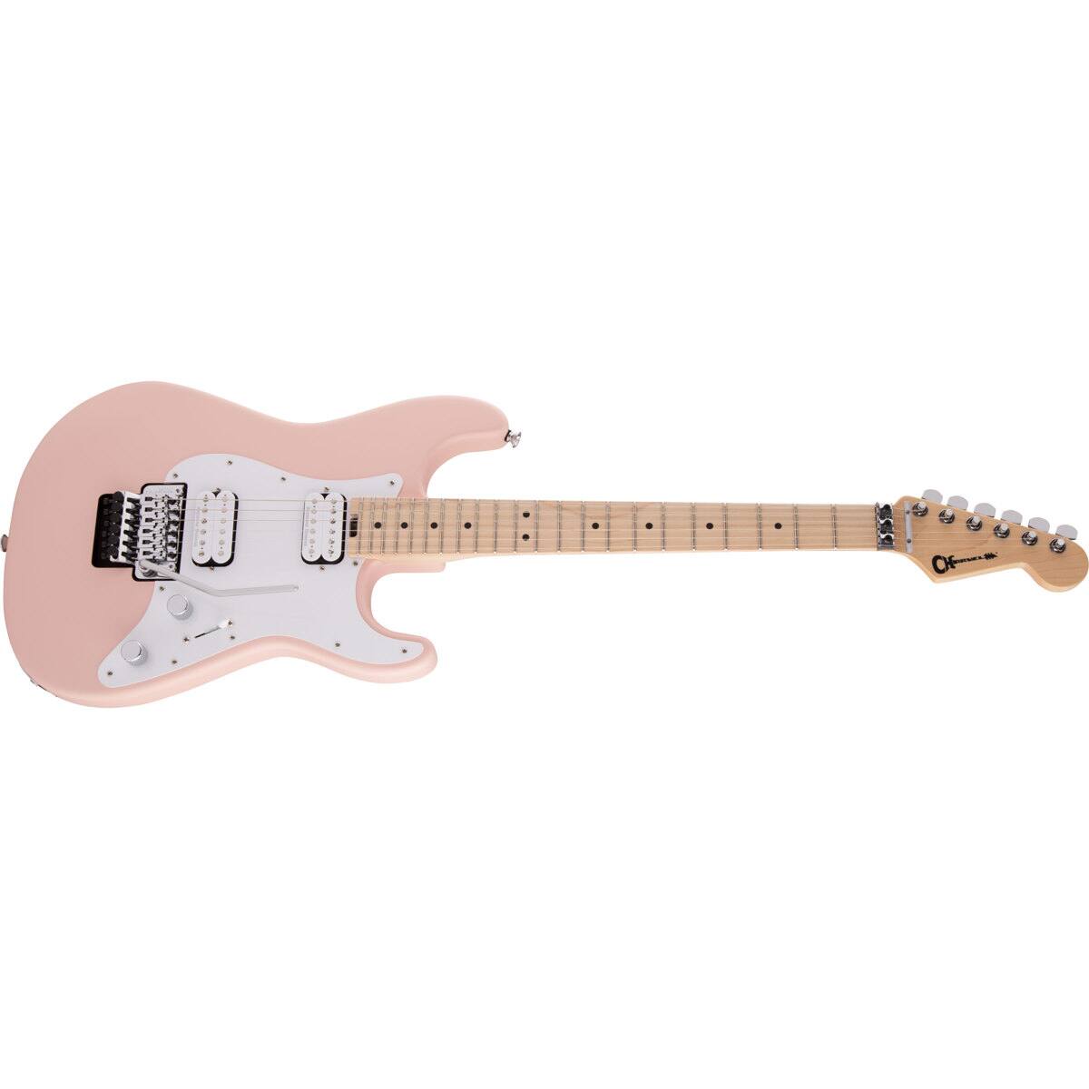 Alt View 3. Charvel - Charvel Pro-Mod So-Cal Style 1 HH FR M Electric Guitar, Maple Fretboard, Satin Shell Pink.