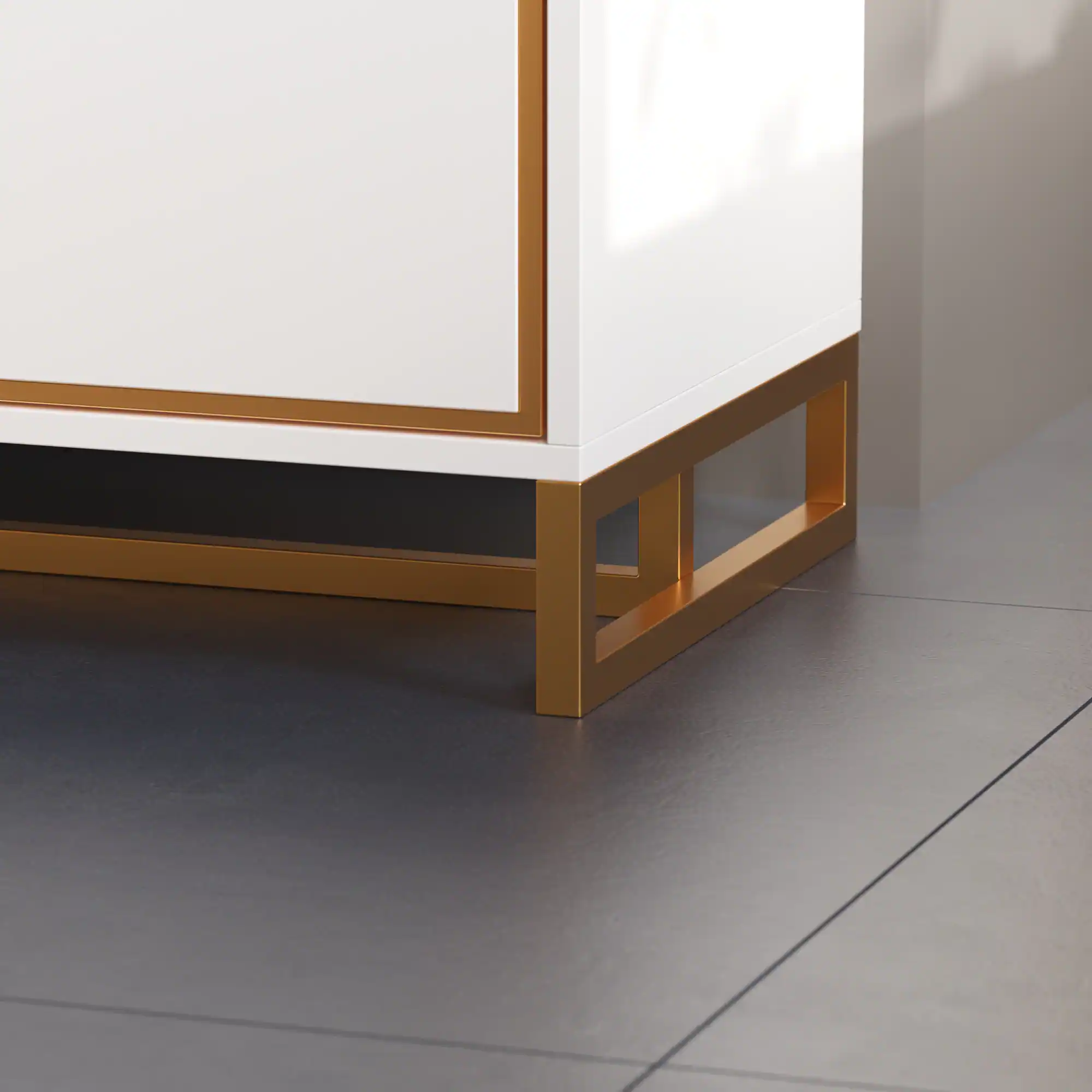 Alt View 1. Famapy - Famapy Modern 3 - Drawer Nightstand: Sleek Storage for Bedroom & Living Area - White.