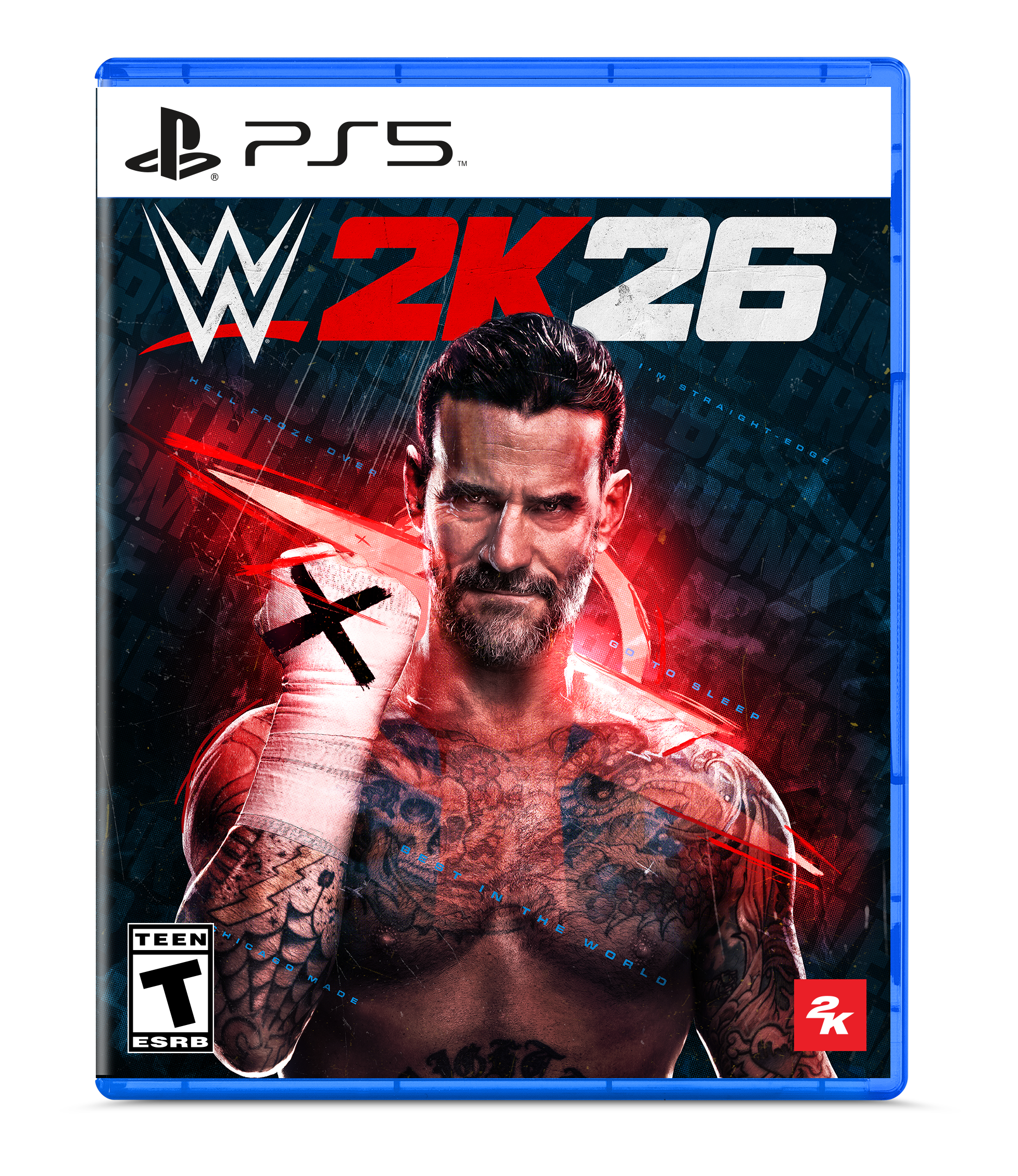 PS5
WWE 2K26
I'M STRAIGHT
HELLFIRE
GO TO HELL
OVER
FUEST
STRAIGHT
EDOK
FRU
EOOE
REME
BUNK
K
WX
F
C
E
x
GOTO
GO TO
NOOZE
BLEEP
NAT
BES
IN
THE
TEEN
HICADO
WORLD
T
MADE
2K
ESRB
