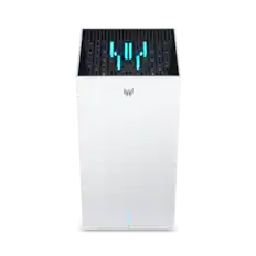 Front. Acer - Predator Connect T7 Wi-Fi 7 BE11000 Mesh Gaming Router Tri-Band .5G WAN 1GB New.