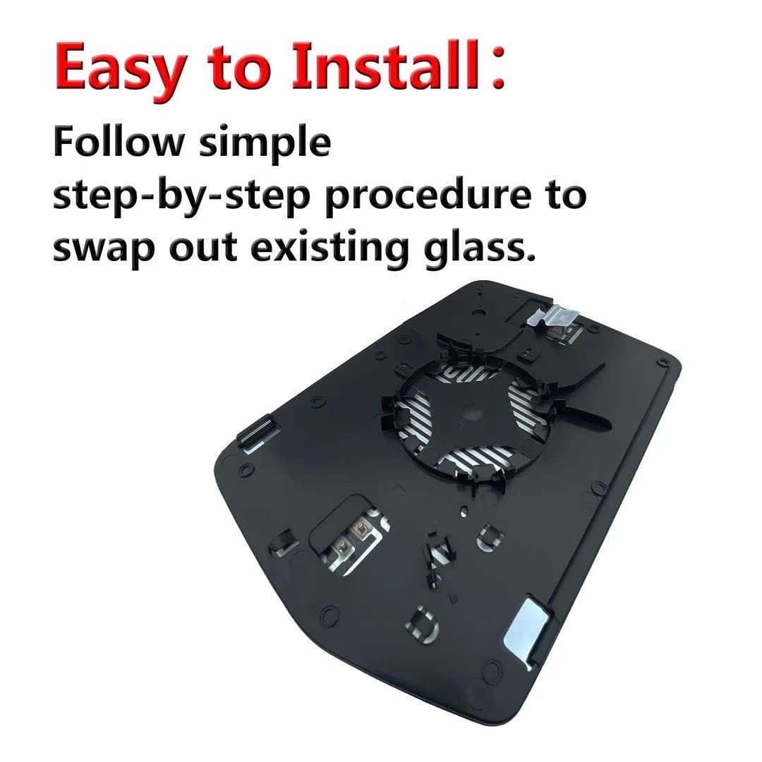 Easy to Install:  
Follow simple step-by-step procedure to swap out existing glass.
