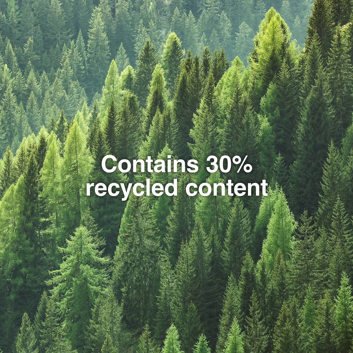 Contains 30% recycled content