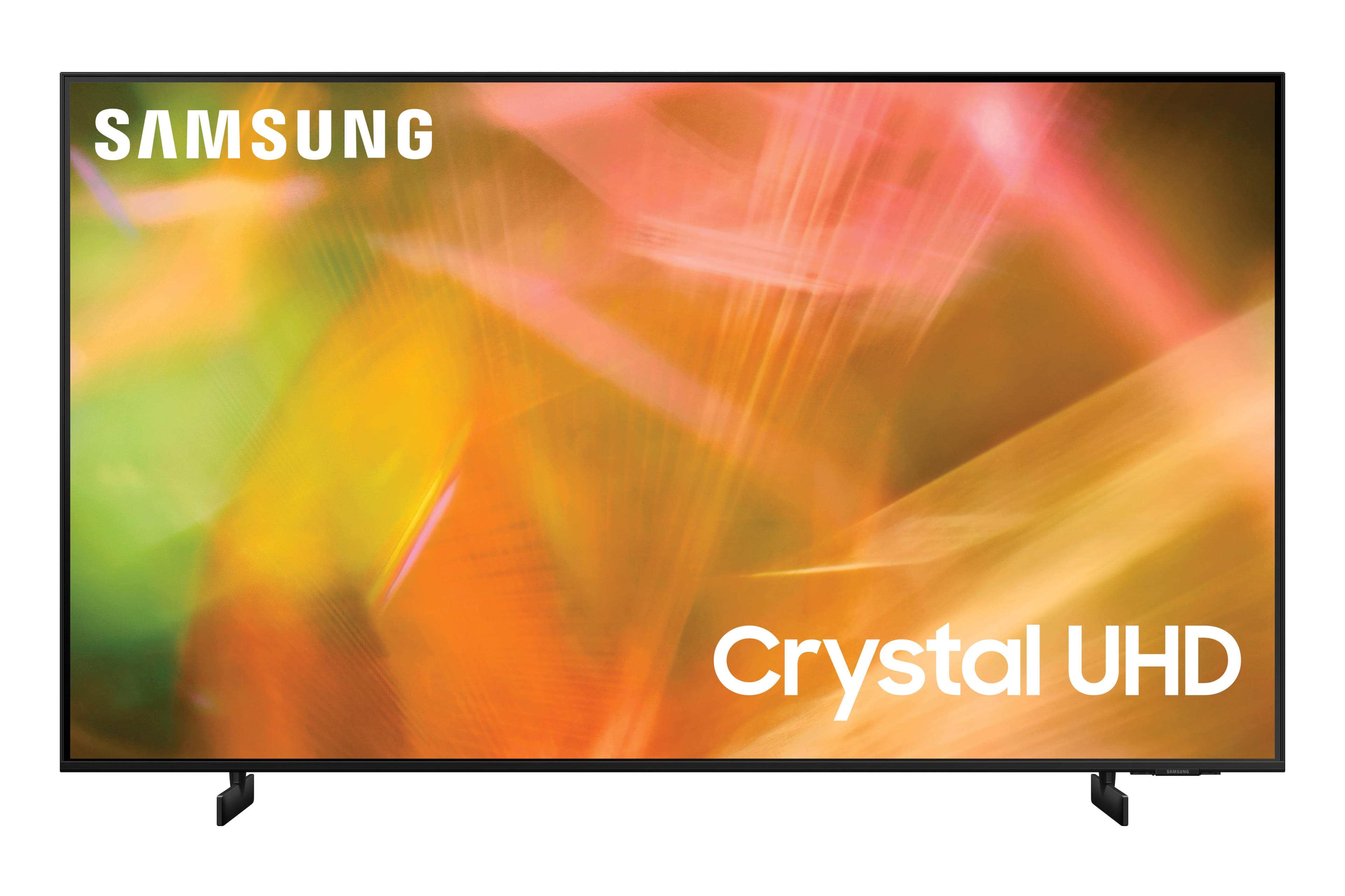 Front. Samsung - 85" Class AU7980 Crystal UHD Smart Tizen TV - Titan Gray.