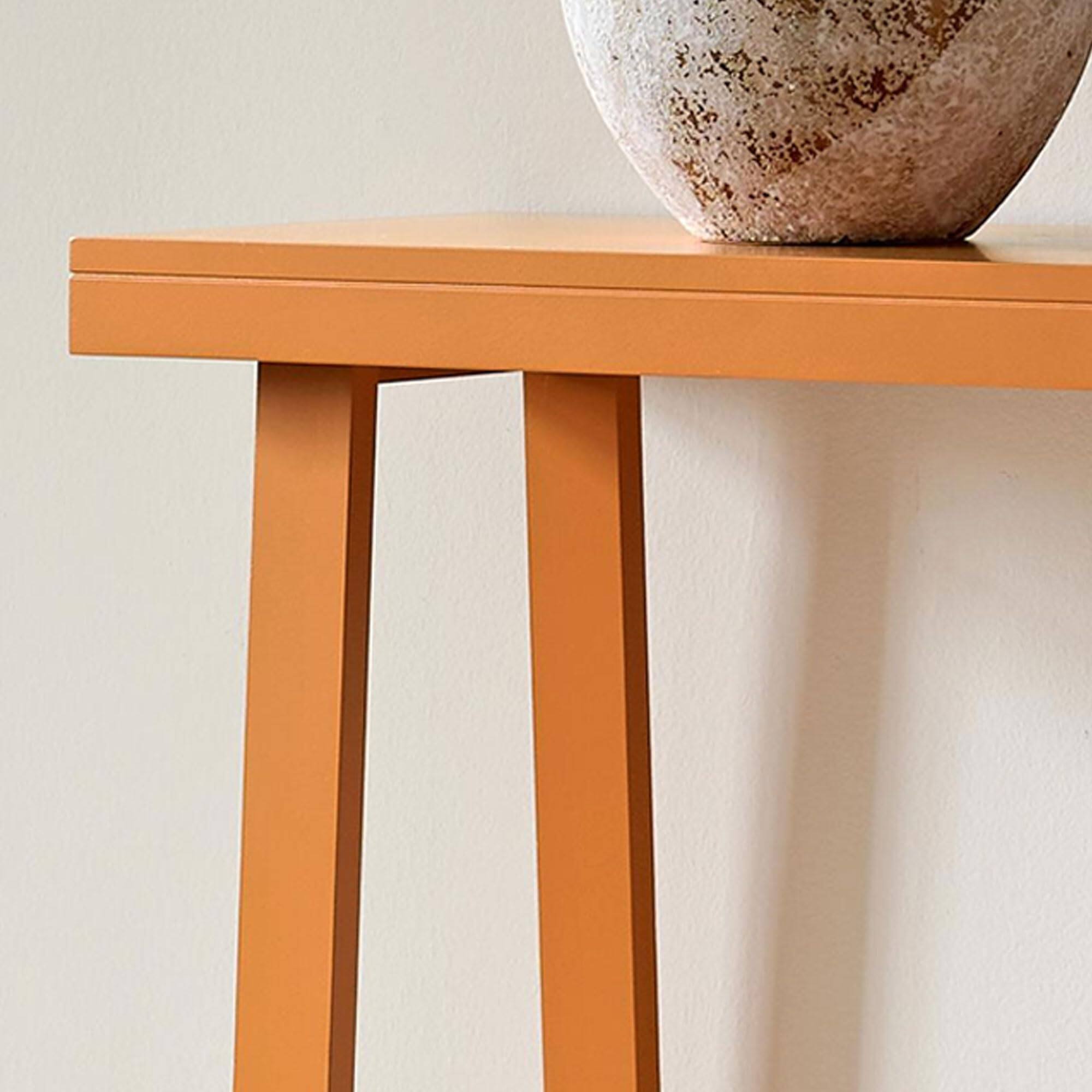 Back. Kings Brand Furniture - Kings Brand Furniture Emma Narrow Console Table with Lower Shelf - Bright Orange 821.
